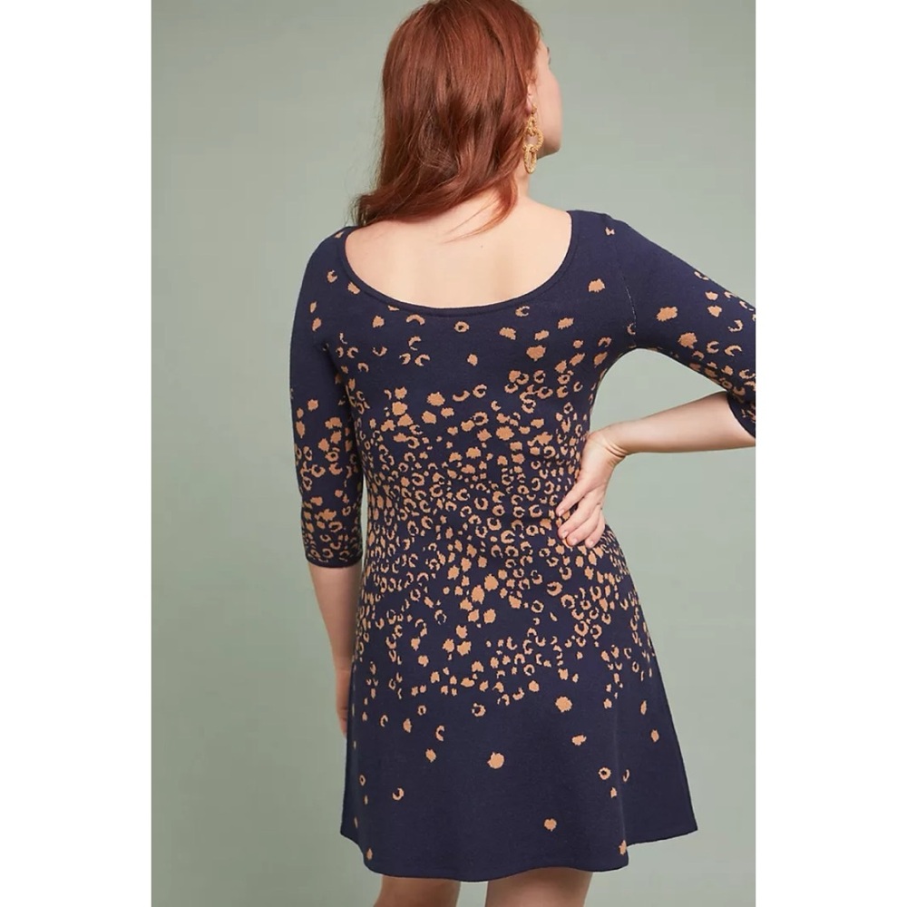 Anthropologie Maeve Leopard Sweater Dress - Picture 5 of 13